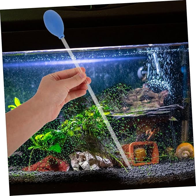 Abaodam Portable Coral Feeder and Water Changer Tool for Fish Tank Easy Use Aquarium Cleaning and Maintenance Device Lightweight Siphon Pump for Healthy Aquarium Ecosystem