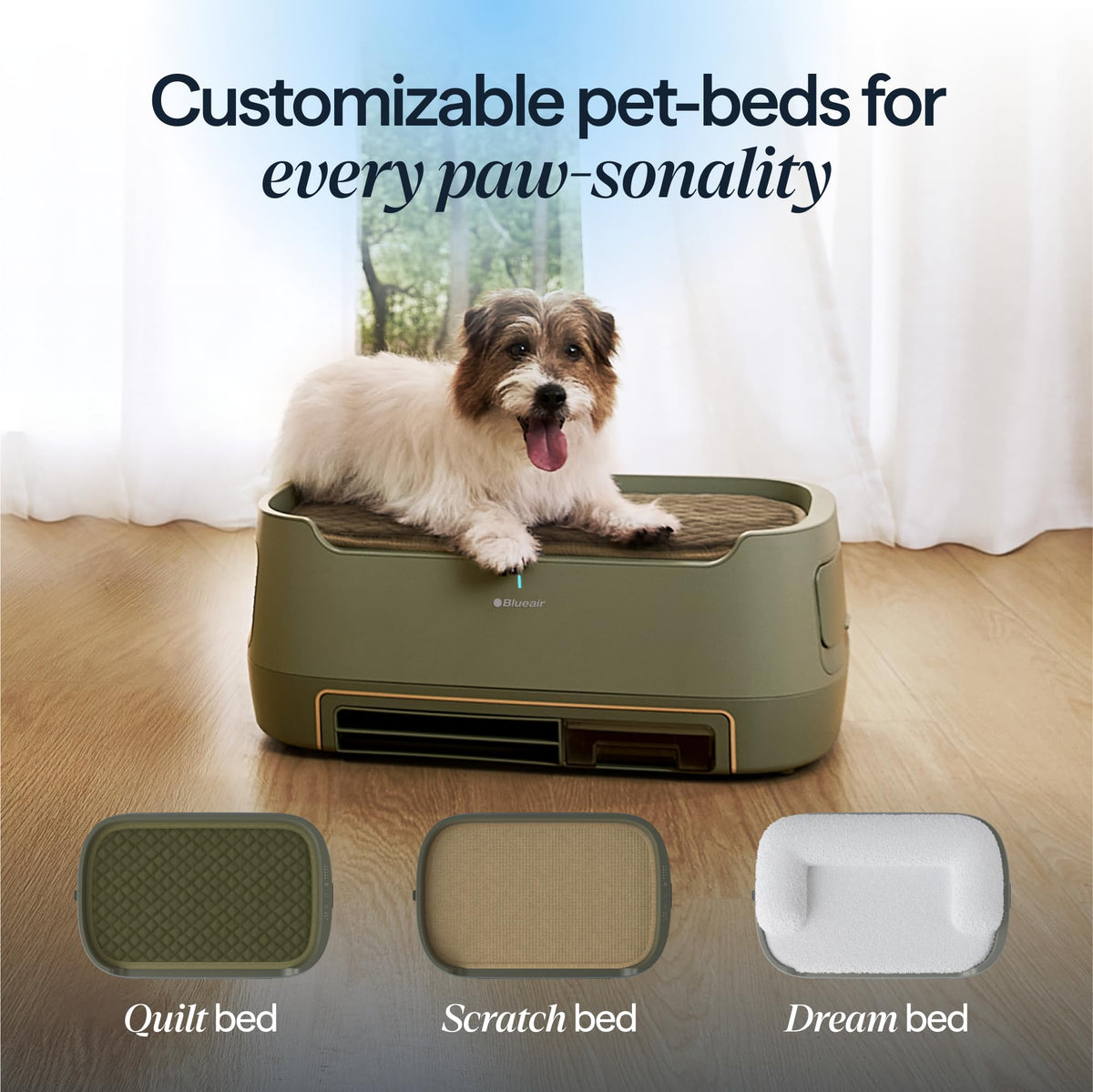 BLUEAIR Air Purifiers & Pet Bed for Home Dogs & Cats, 1301 Ft², PetAir Pro