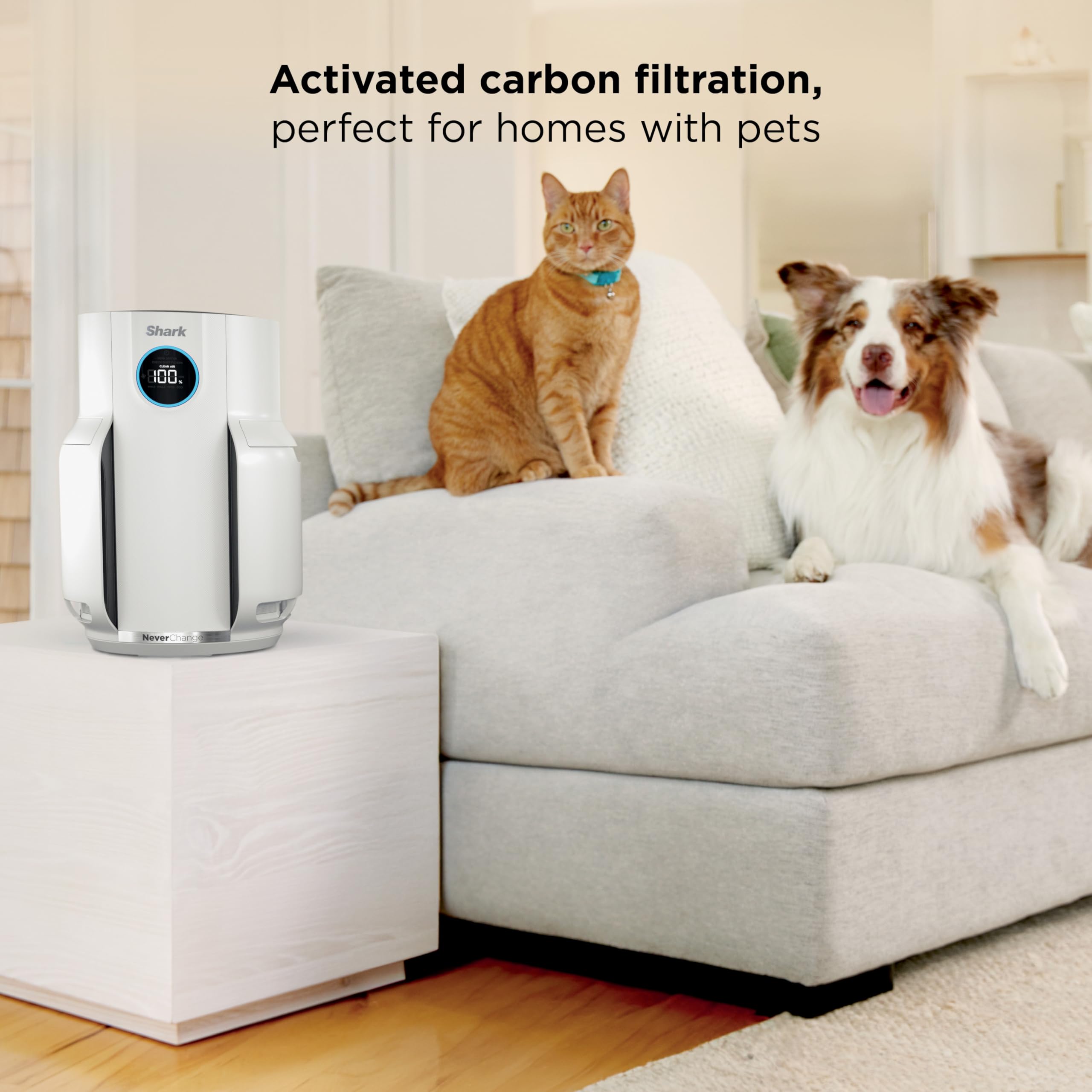 Shark NeverChange Air Purifier, HP153, White