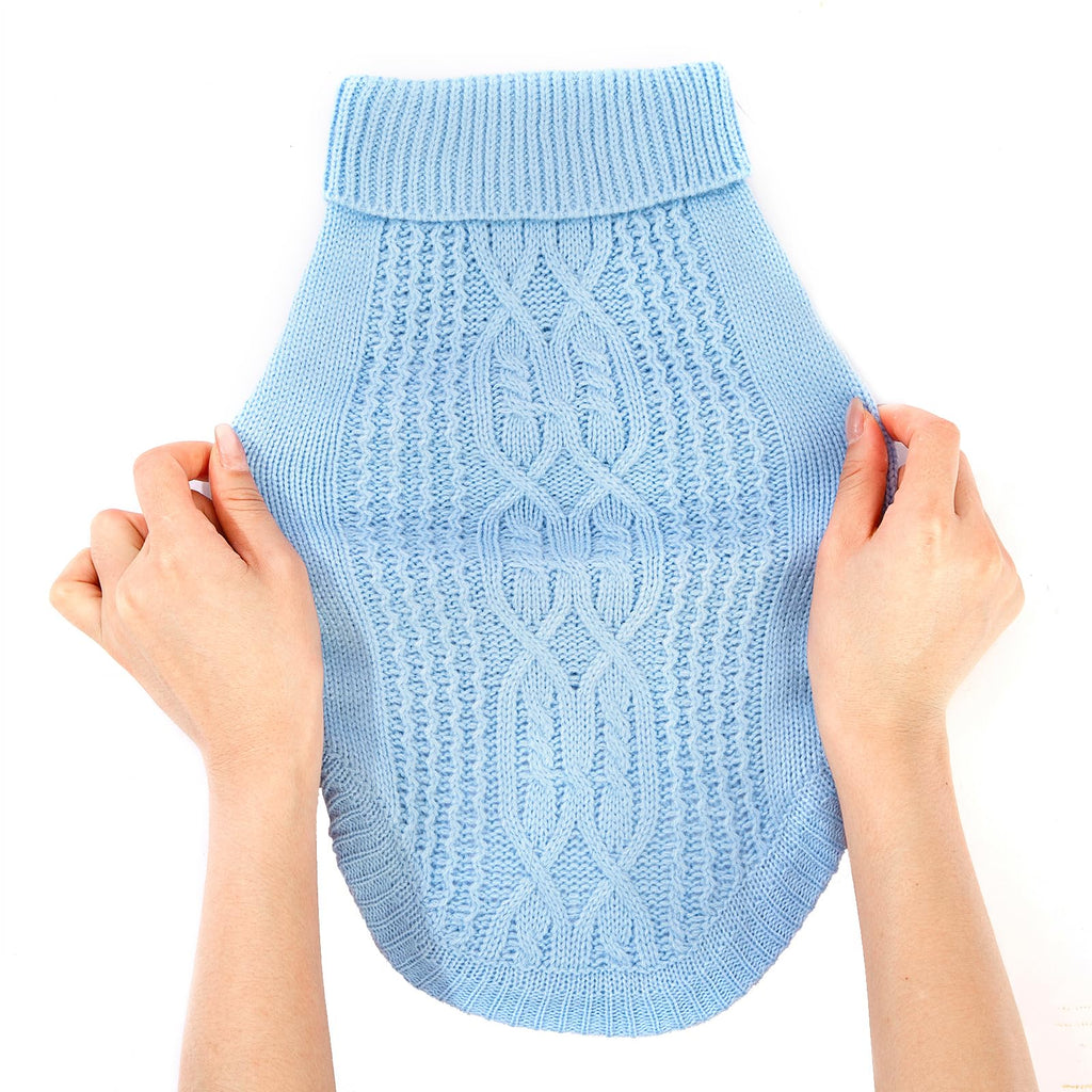 Jnancun Cat Sweater Stretchy,19 Colors,6 Sizes,Snug Winter (Blue, X-Small, Vest)
