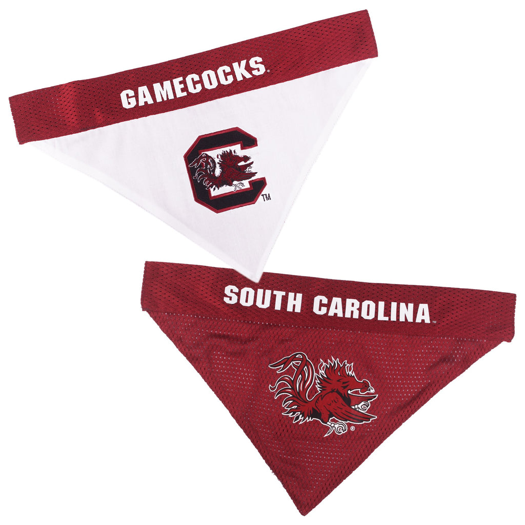 Pets First Collegiate Pet Accessories, Reversible Bandana, South Carolina Gamecocks, Large/X-Large