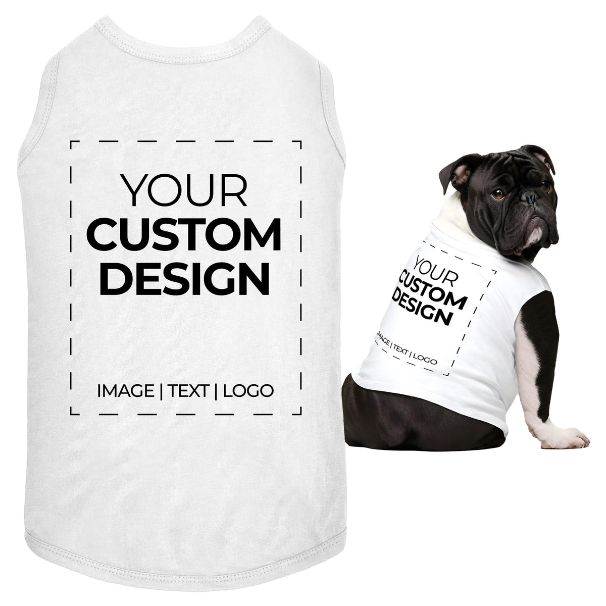Apparelyn Custom Dog Shirt Design – Dog T-Shirt with Logo, Text or Image Print Custom t Shirt, Clothes for Dogs