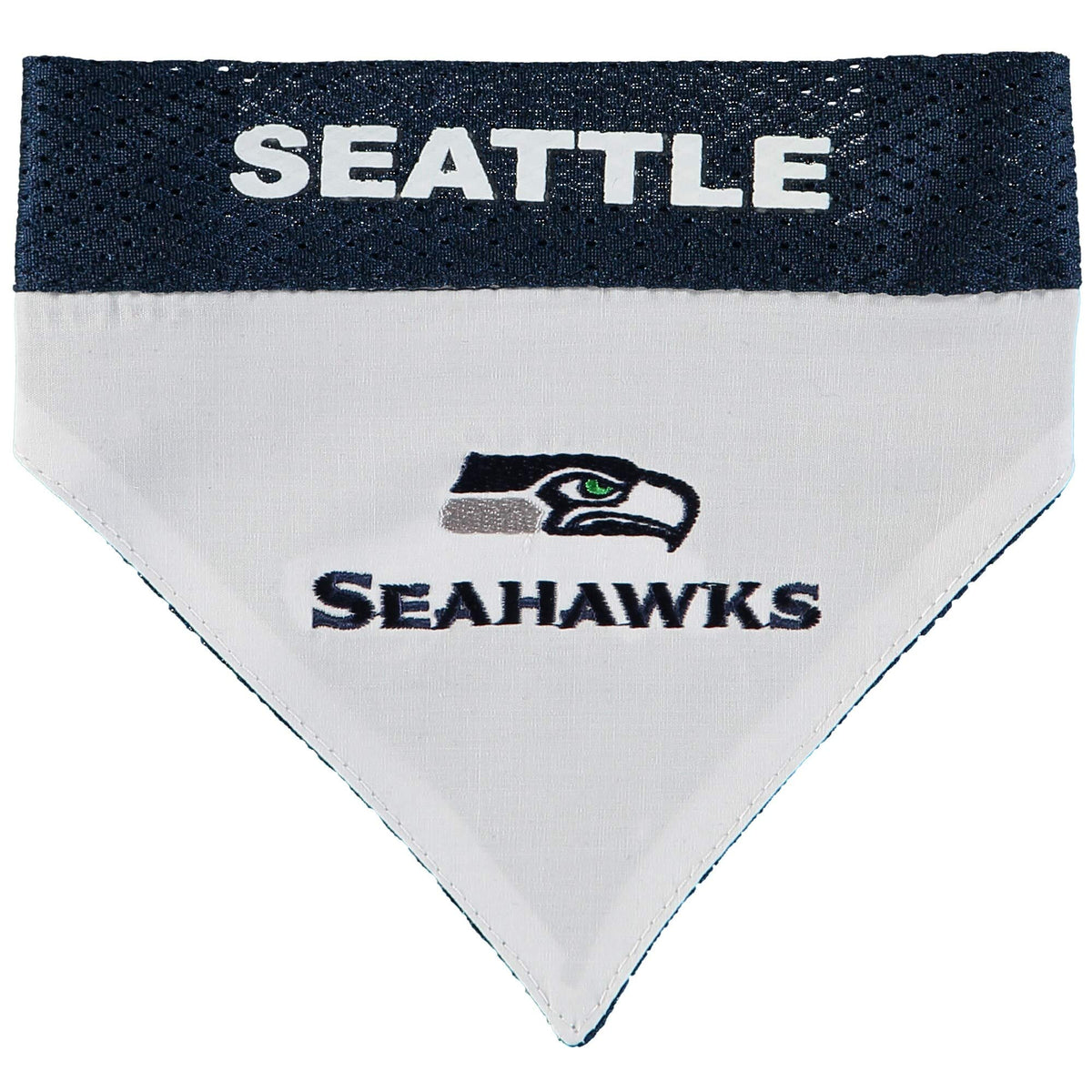 Pets First NFL DOG BANDANA - BALTIMORE RAVENS REVERSIBLE PET BANDANA. 2 Sided Sports Bandana with a PREMIUM Embroidery TEAM LOGO, Large/X-Large. - 2 Sizes & 32 NFL Teams available