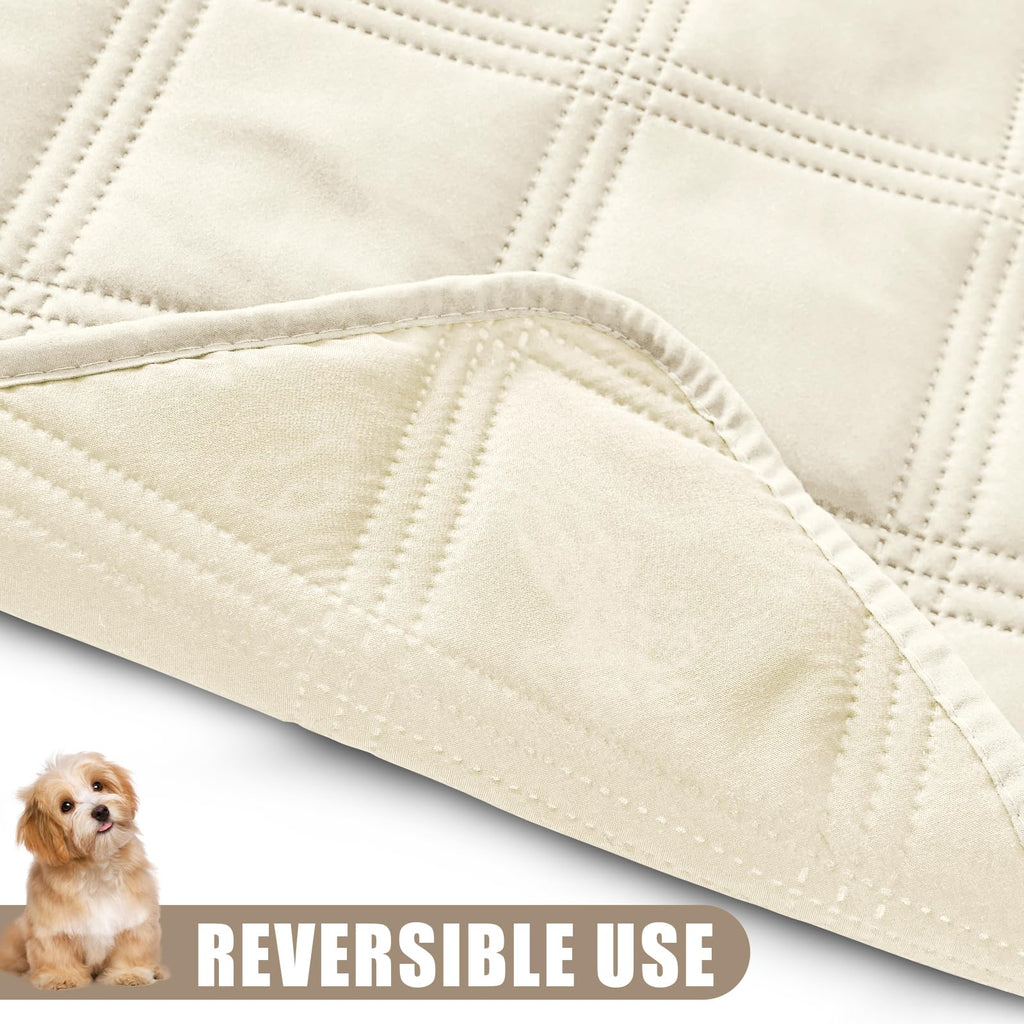 Smiry Waterproof Dog Bed Cover, Reversible Pet Blanket for Sofa Couch