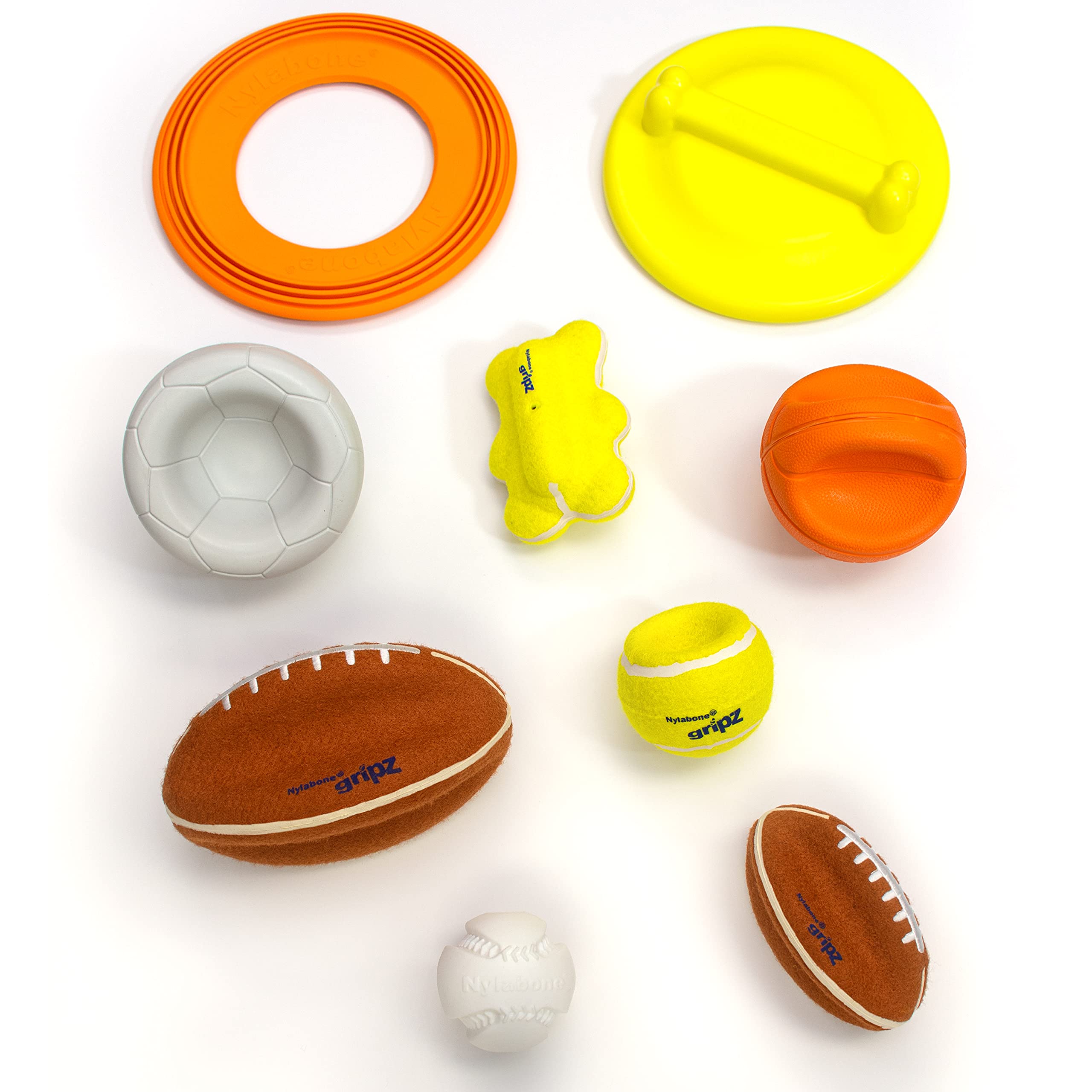 Nylabone Power Play Basketball Gripz Dog Play Toy, Medium