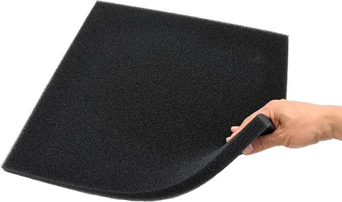 CKDFK Aquarium Filter Bio Sponge Pad, Foam Sponges Filter Media, Cut fit it Filter Accessories for Fish Tanks and Ponds (18"x18"x1.6" (50PPI) 1 Pack)