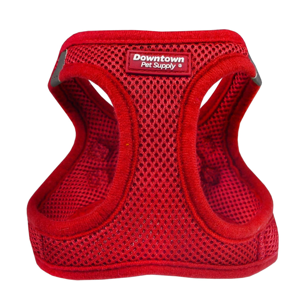Downtown Pet Supply Step-in Dog Harness – No Pull, Adjustable Padded Mesh with Reflective Trim, Secure Buckle Strap – Comfortable & Breathable Small Dog Harness, X-Small, Red