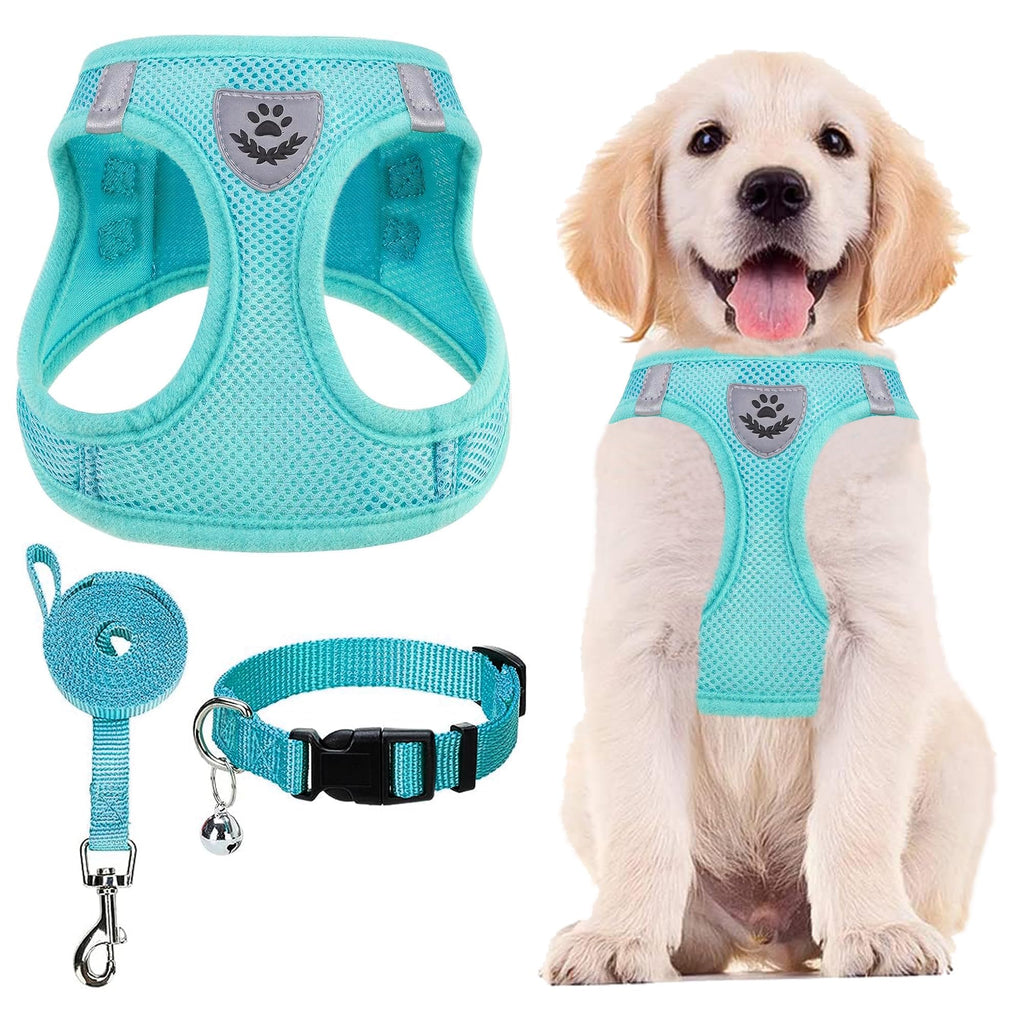 PUPTECK Dog Harness, Collar and Leash Set No Pull for Small Medium Sized