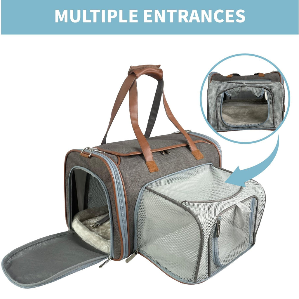 Mr. Peanut's Gold Series Big Apple XL Expandable Pet Carrier V3.0 (Deja Blue)