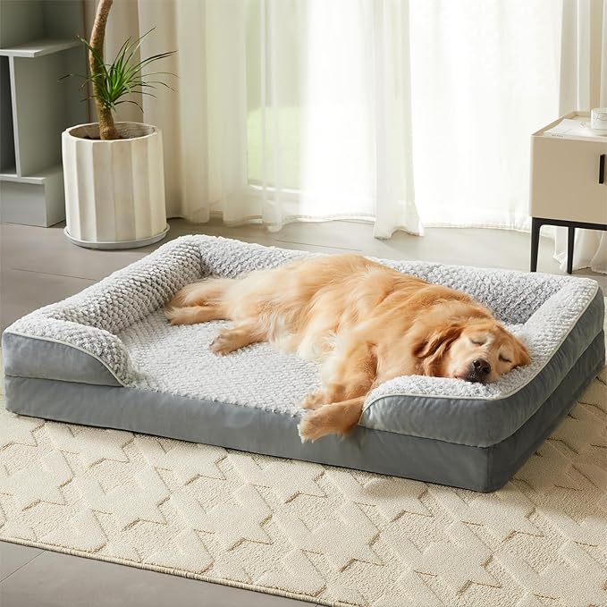 LEXTRO Orthopedic XXL Dog Bed, Washable Dog Beds for Extra Large Dogs