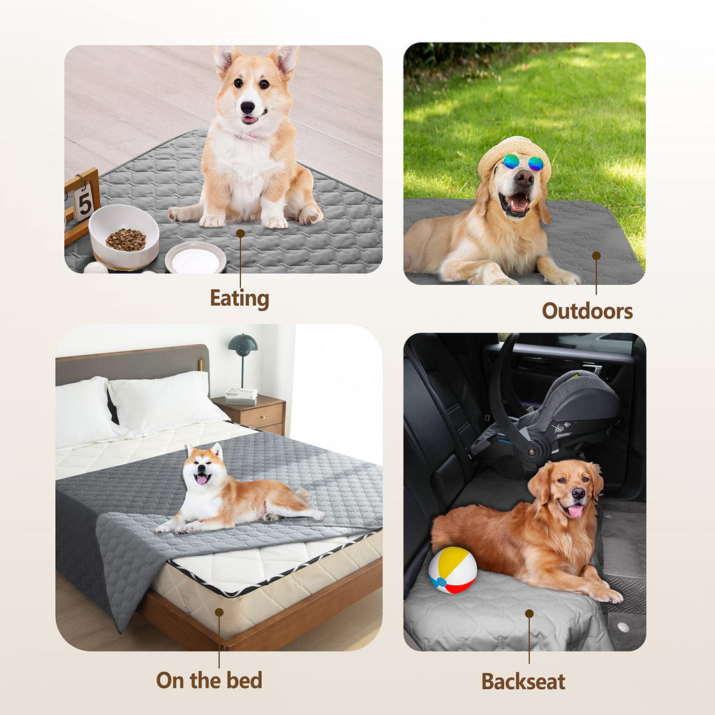 gogobunny Waterproof Dog Blankets for Large Dogs, Pet Bed Cover Breathable