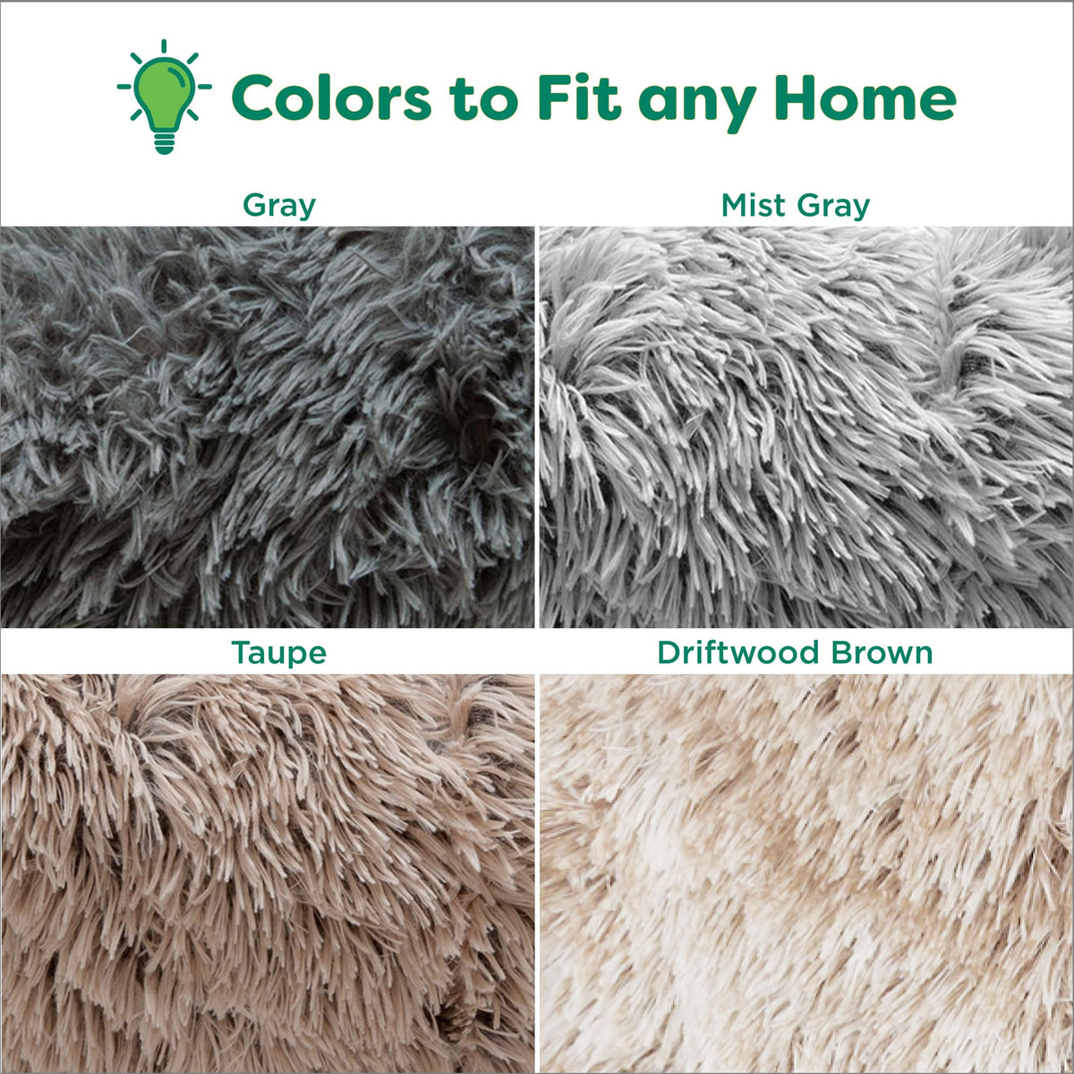 Furhaven Waterproof Throw Blanket for Dogs & Indoor Cats, Reversible Protective Pet Blanket, Medium, Long Faux Fur & Velvet, Driftwood