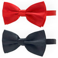 Black and Red Bow Tie for Dogs, KOOLMOX Red and Black Dog Bow with Adjustbale Dog Collar for Medium and Large Dogs Cats Pets Wedding Birthday Party Holiday New Year Cosutmes