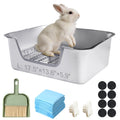 Sorstrem Stainless Steel Rabbit Sifting Litter Box (L)