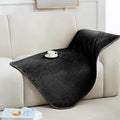 gogobunny Waterproof Pet Blanket for Small Dogs and Cats, Reversible Sherpa Fleece Soft Plush Throw for Couch Protection, Washable Furniture Protector (Black, 30x40 inches)
