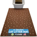 Drymate Cat Litter Box Mat, Litter Trapping Mat, Brown, 28x36 XL