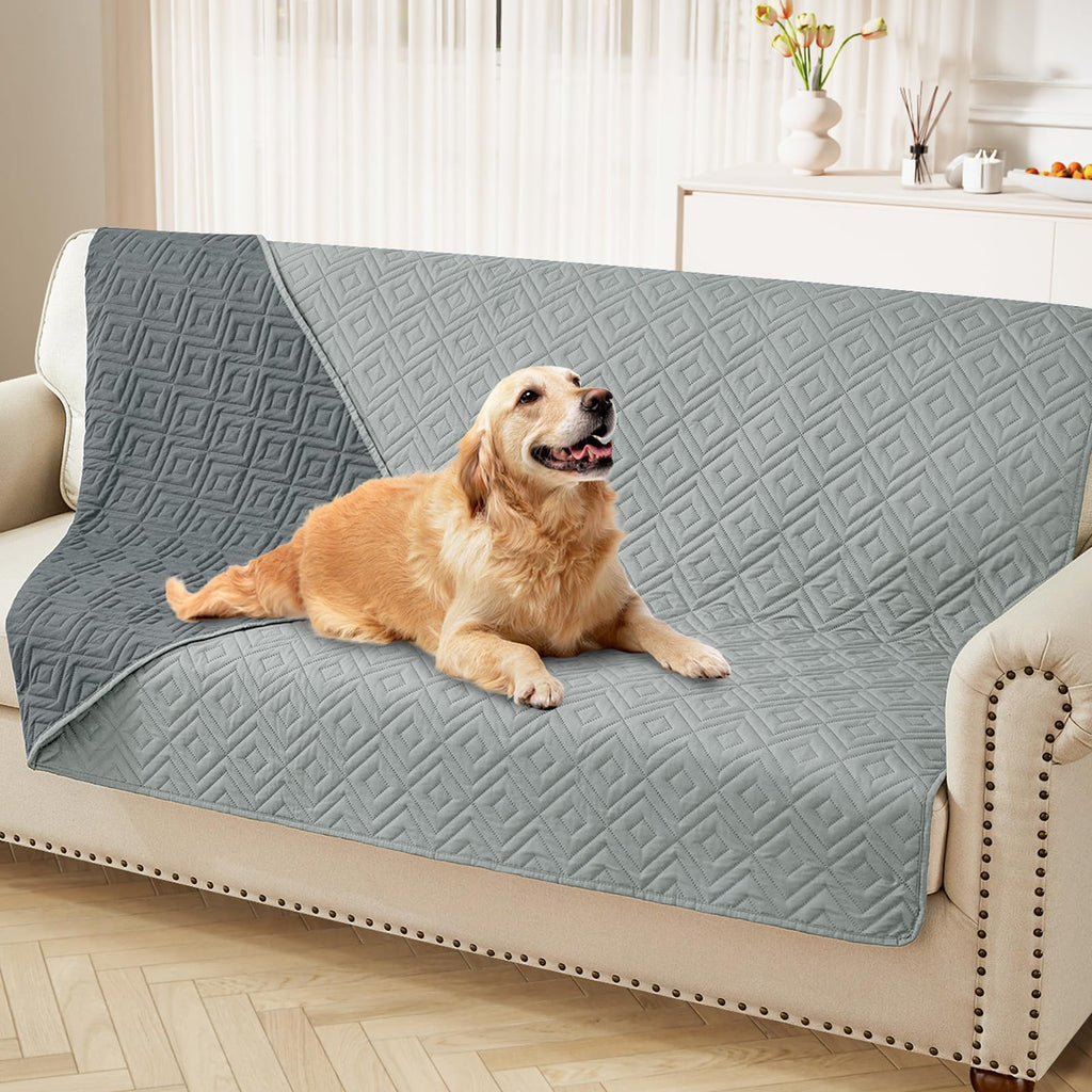 hyha Waterproof Reversible Dog Blanket, Pet Blanket for Sofa Couch