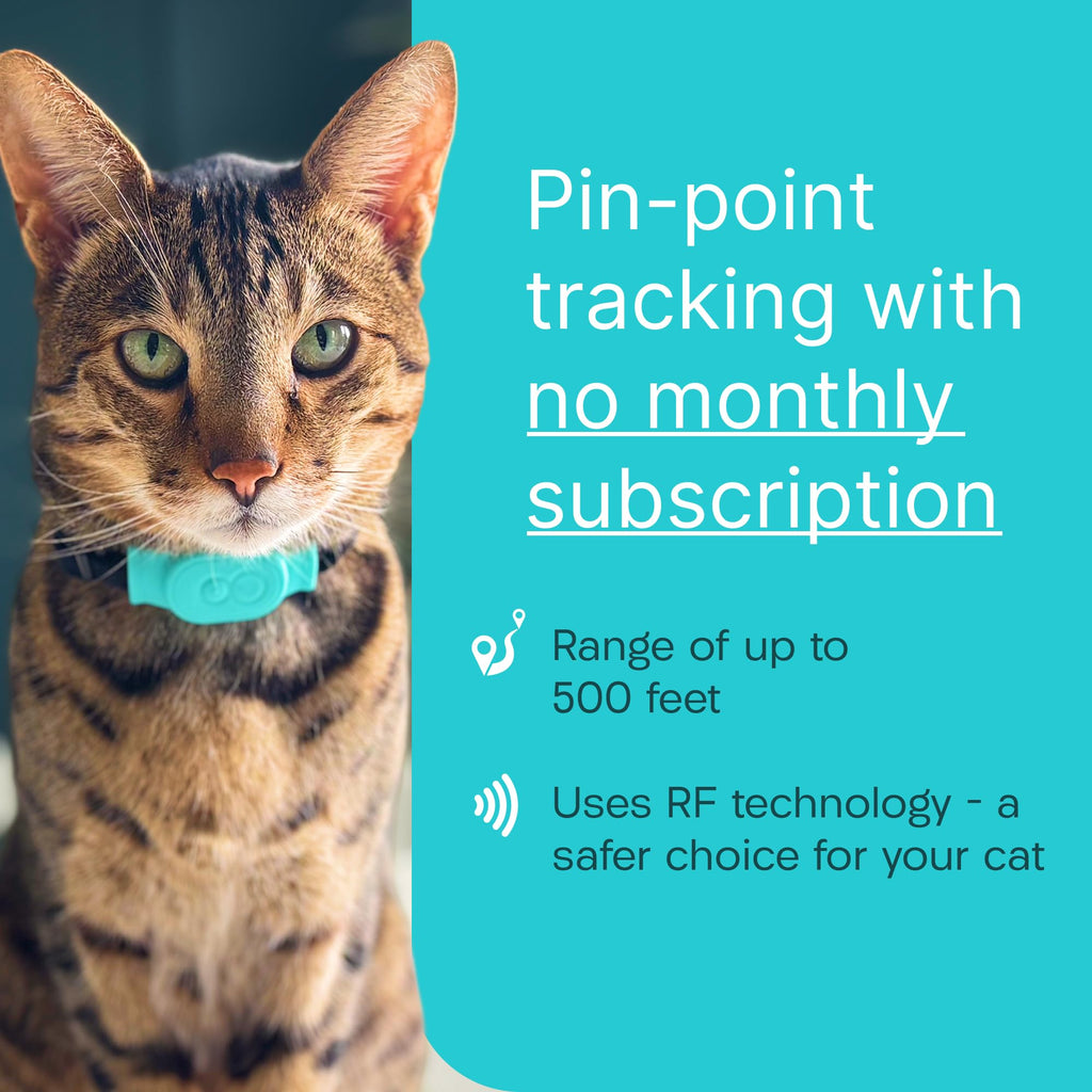Tabcat V2 Cat & Kitten Tracker - More Accurate Than GPS - No Monthly Fee or Subscription - Includes 2 Homing Tags - Up to 150m Range - Small & Lightweight Tags Perfect to Find Indoor & Outdoor Cats