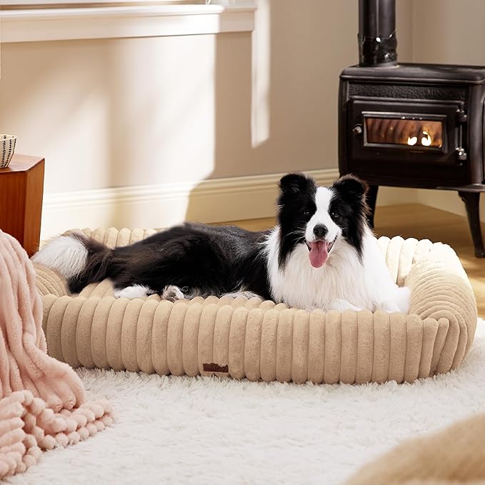 Bedsure ComfyFleece™ Cute Dog Bed for Small Medium Dogs Washable