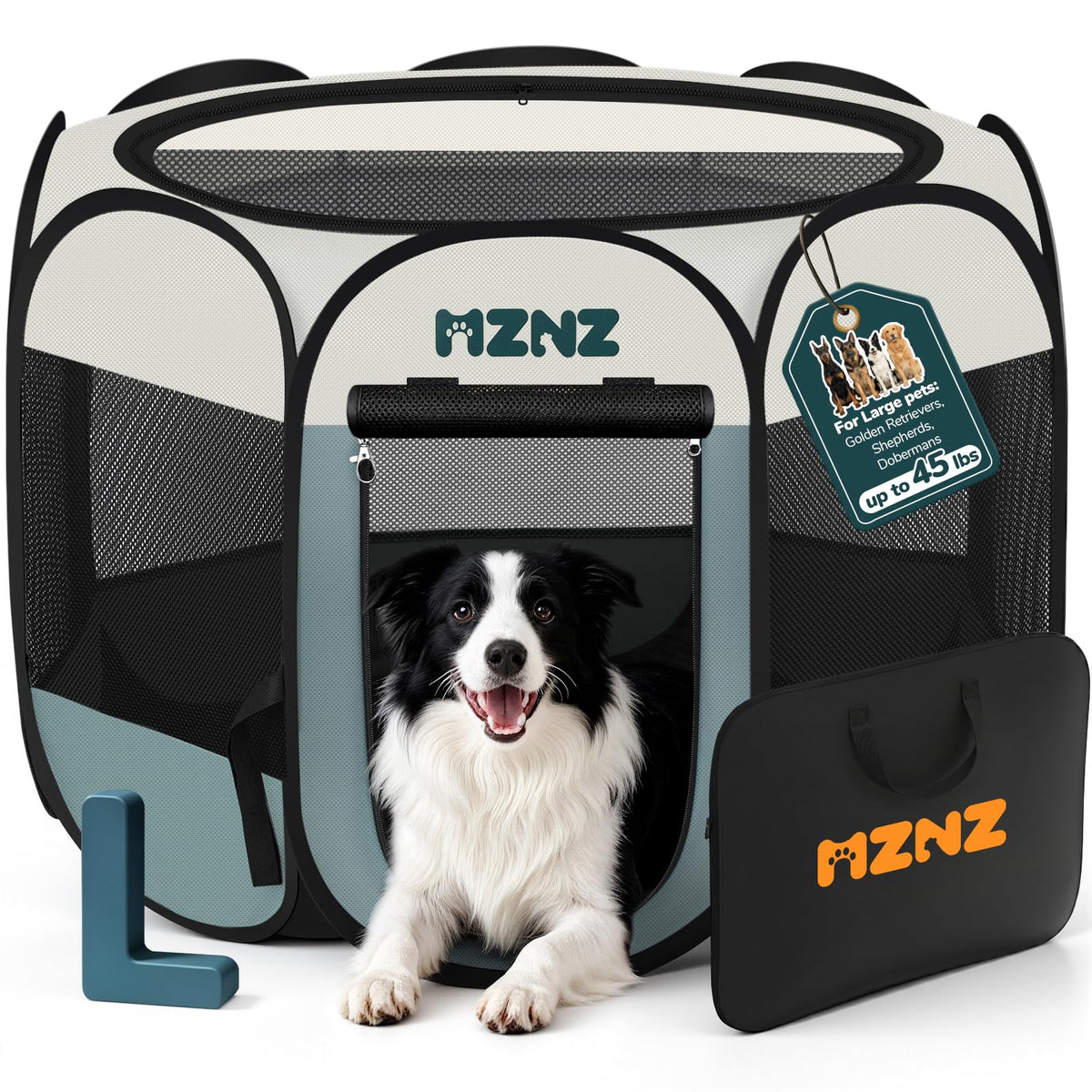 MZNZ Dog Cat Small Animal Puppy Playpen Crate, Small, Pink
