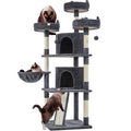 Yaheetech 69in Cat Tree Tower, 2 Condos, Scratching Posts & Cat-Ear Perches