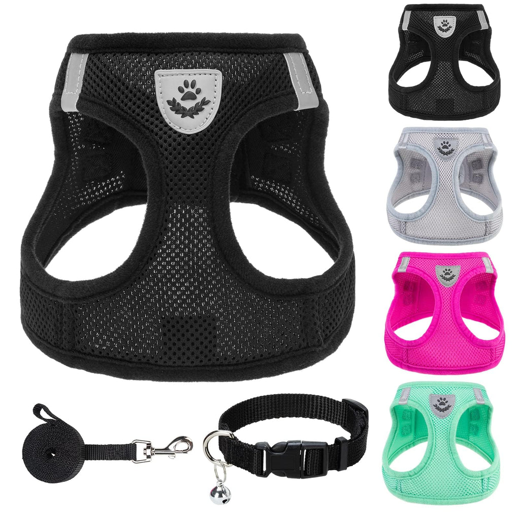 PUPTECK Dog Harness, Collar and Leash Set No Pull for Small Medium Sized