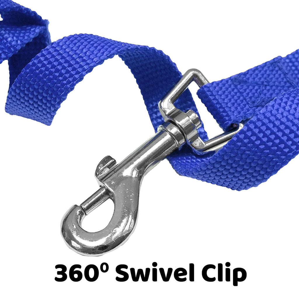 Long Dog Puppy Obedience Recall Training Agility Lead, Leash - BLUE, 15' Foot - by, Downtown Pet Supply