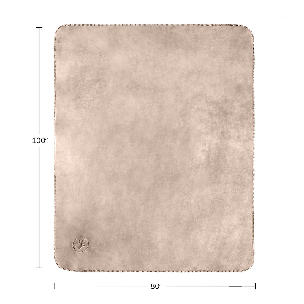 PETMAKER Dog Blanket, Tan, 80” x 100”