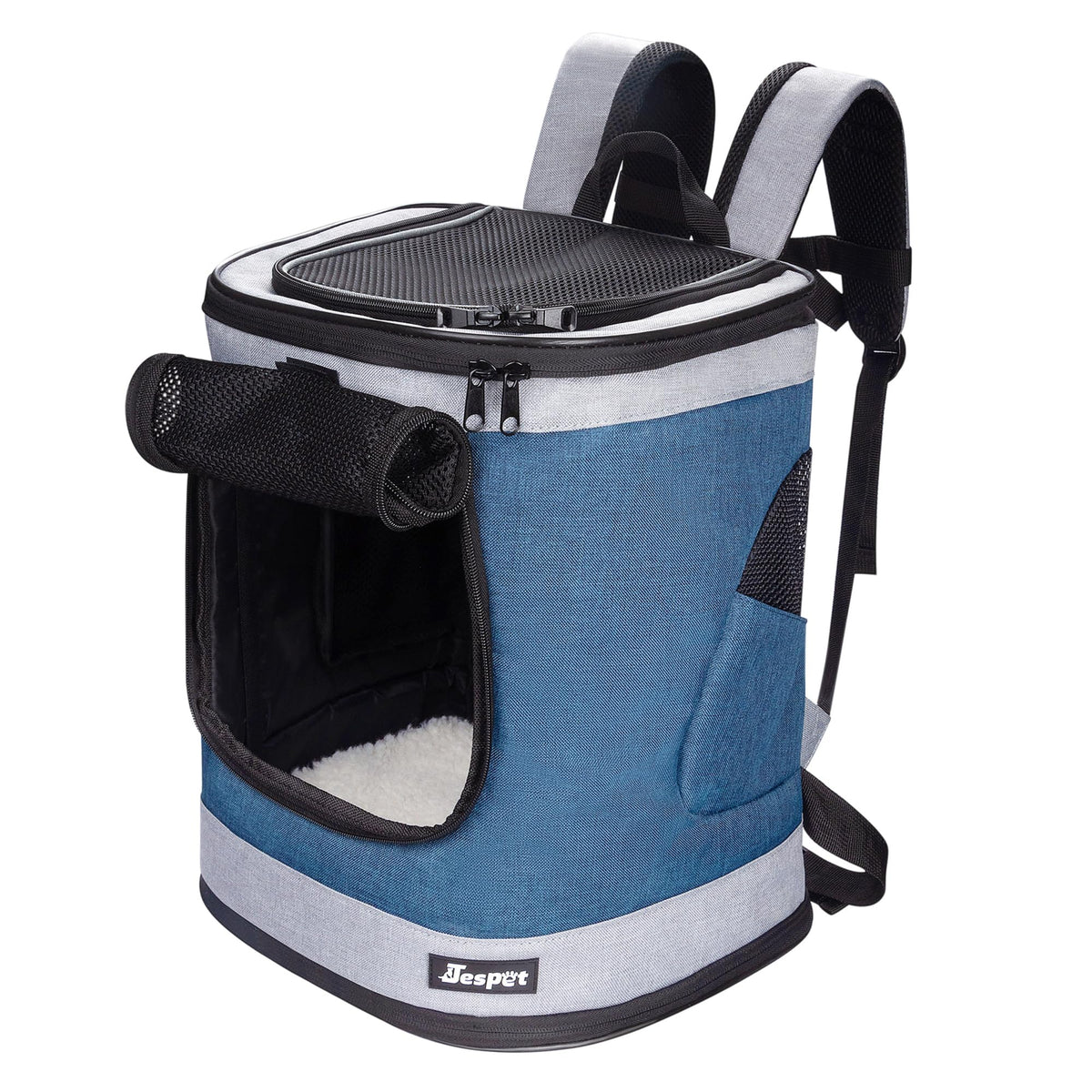 Jespet Pet Backpack Carrier for Small Dog, Soft Car Bed Ideal for Traveling