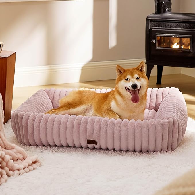 Bedsure ComfyFleece™ Cute Dog Bed for Small Medium Dogs Washable