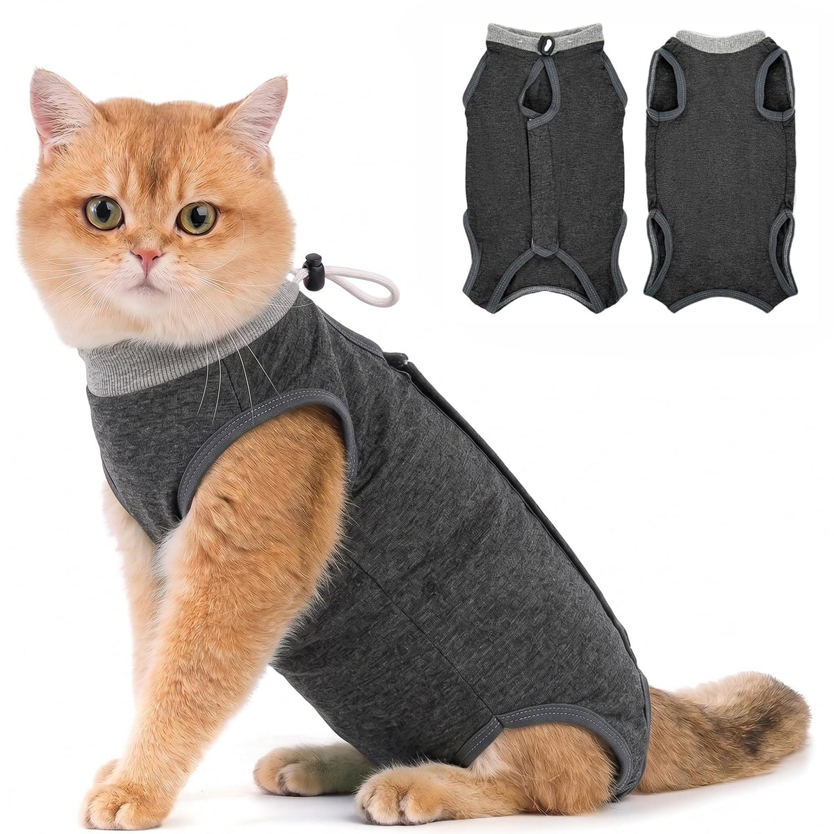 Avont Cat Recovery Suit - Kitten Onesie for Cats After Surgery