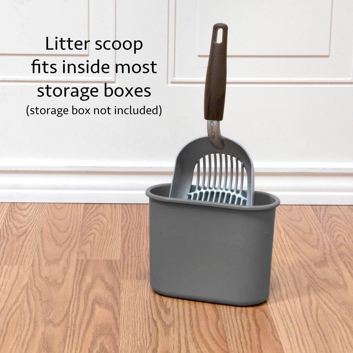 Kitty City Metal Cat Litter Scoop – Durable Non-Stick Aluminum Cat Scoop with Ergonomic Handle, Wide Slotted Design for Easy Cleaning, Reusable & Long-Lasting