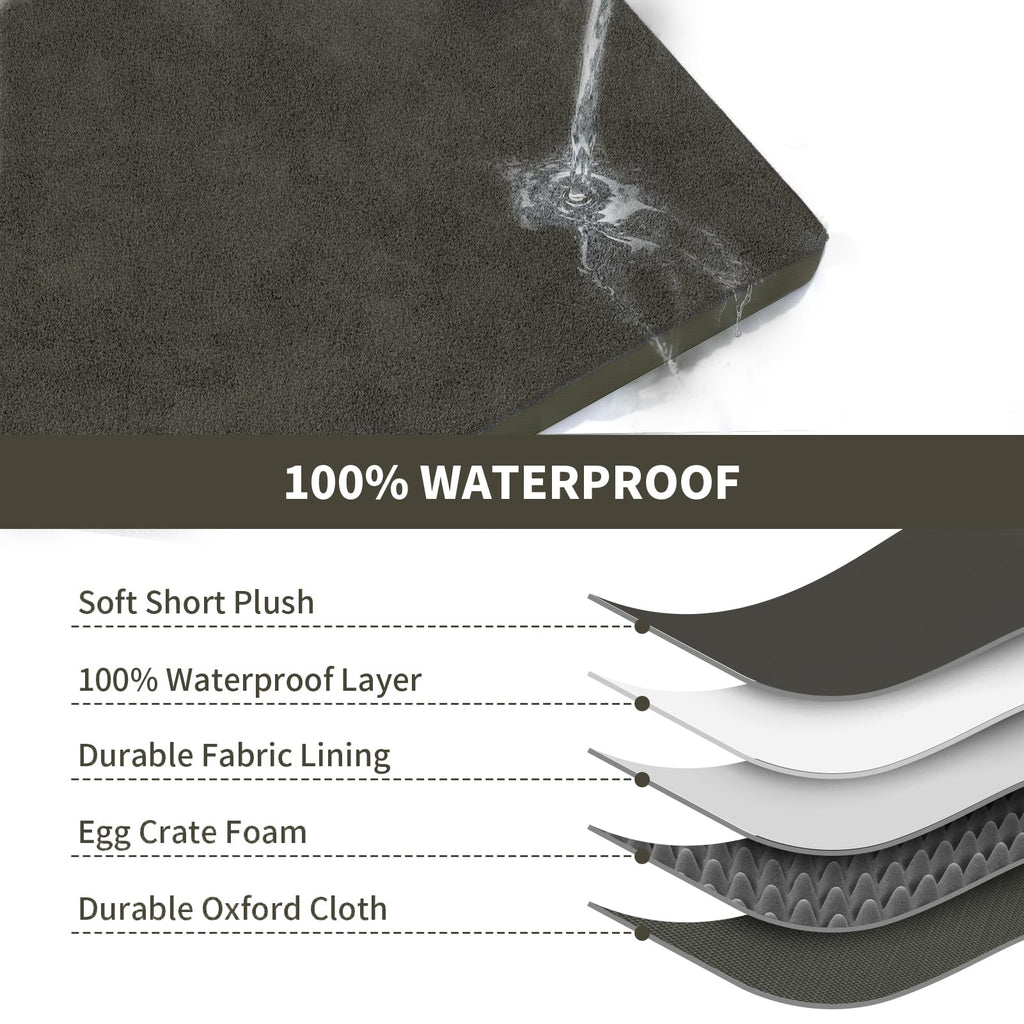 Tail Stories Waterproof Orthopedic Outdoor Dog Bed XL for Extra Large Dogs