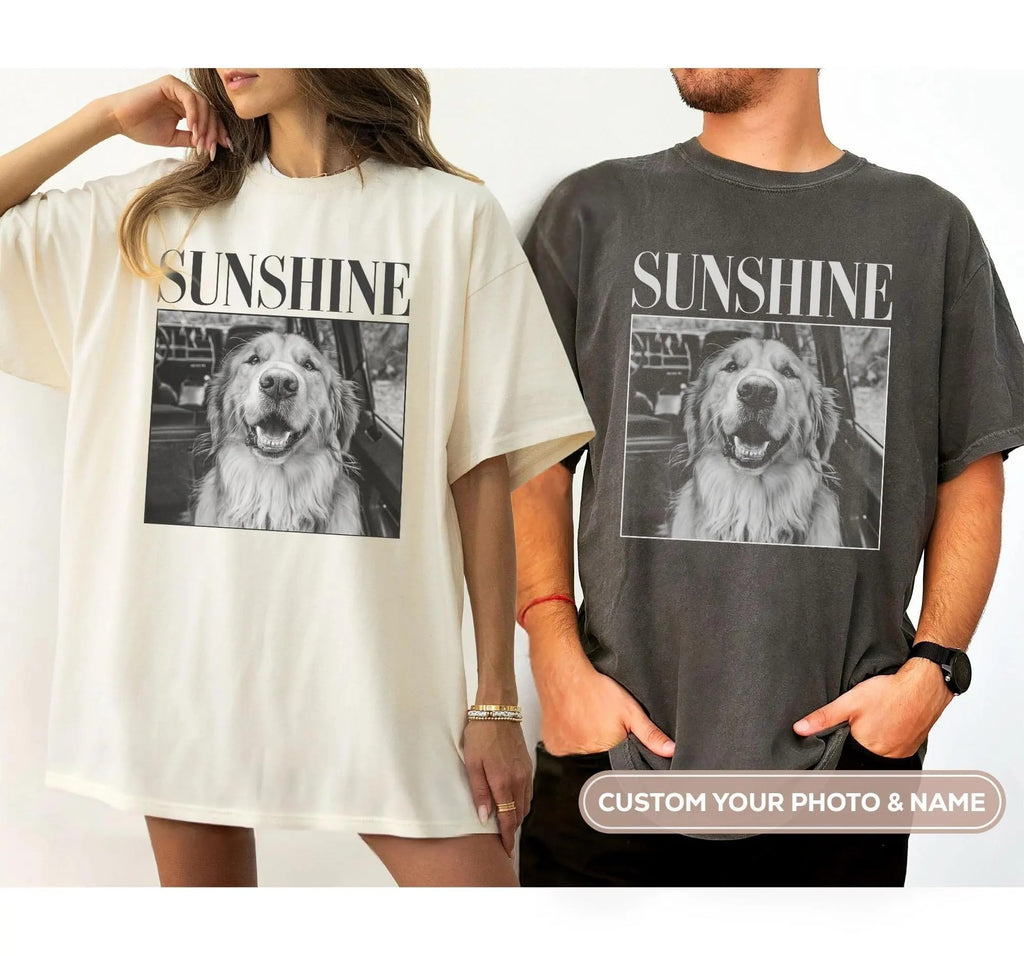 Personalized Dog Photo Shirt for Women and Men, Custom Dogs Face Shirt, Sweatshirt, Hoodie, Dogs Mom Shirts, Pet Photo Shirts, Dog Mom Gifts, Pet Owner Gifts Customized, Cat Mama Tshirt 1
