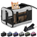 Conlun Dog Carrier Soft Sided, Large Cat Carrier,Black L