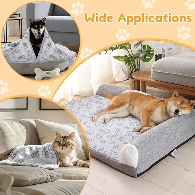 Okxiri Dog Blankets for Small, Medium Dogs, Puppy Blanket Washable