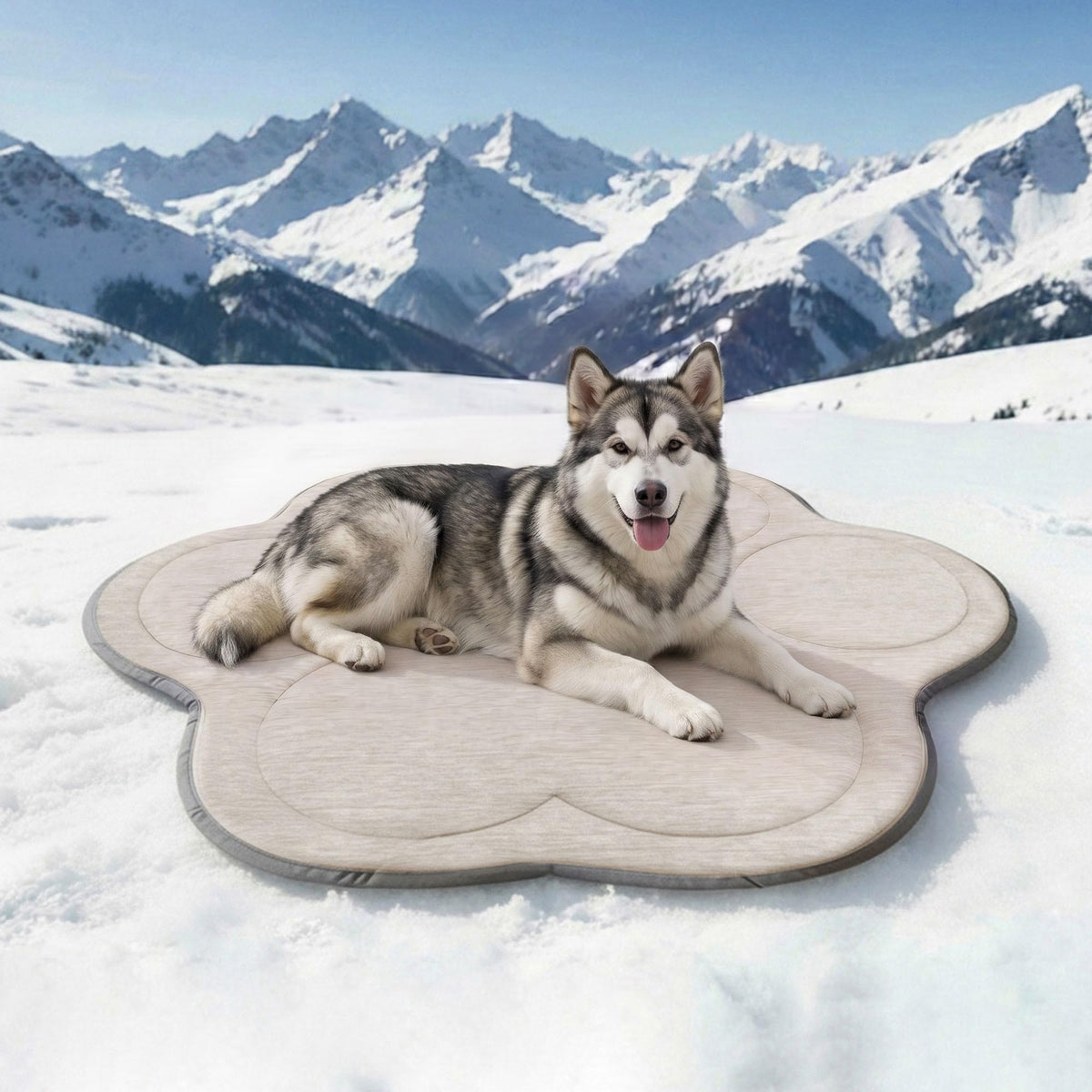 BECROWM Dog Cooling Mat Self Coolings Foldable Cooling Pad for Dog in Summer Coolings Mat for Dogs and Cats Machine Washable (Rectangle,Blue, Large-48 L x 28" W)