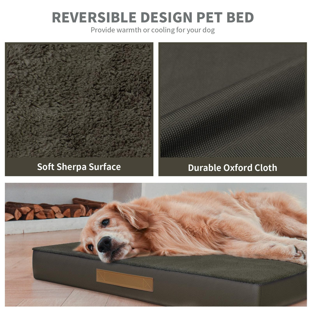 Tail Stories Waterproof Orthopedic Outdoor Dog Bed XL for Extra Large Dogs