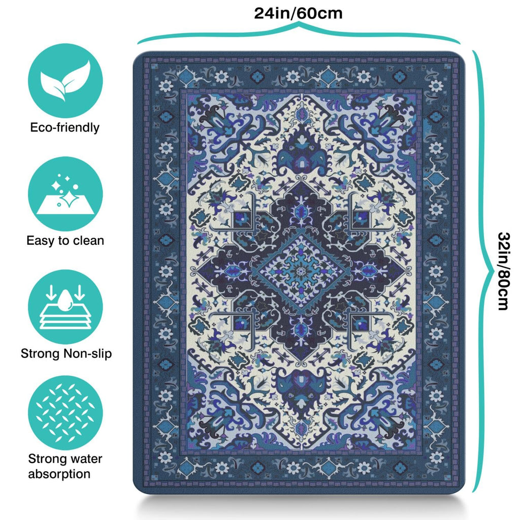 Pet Feeding Mat for Floors Waterproof Dog Mat for Food and Water Absorbent Quick Dry Non Slip mat for Cat Bowls