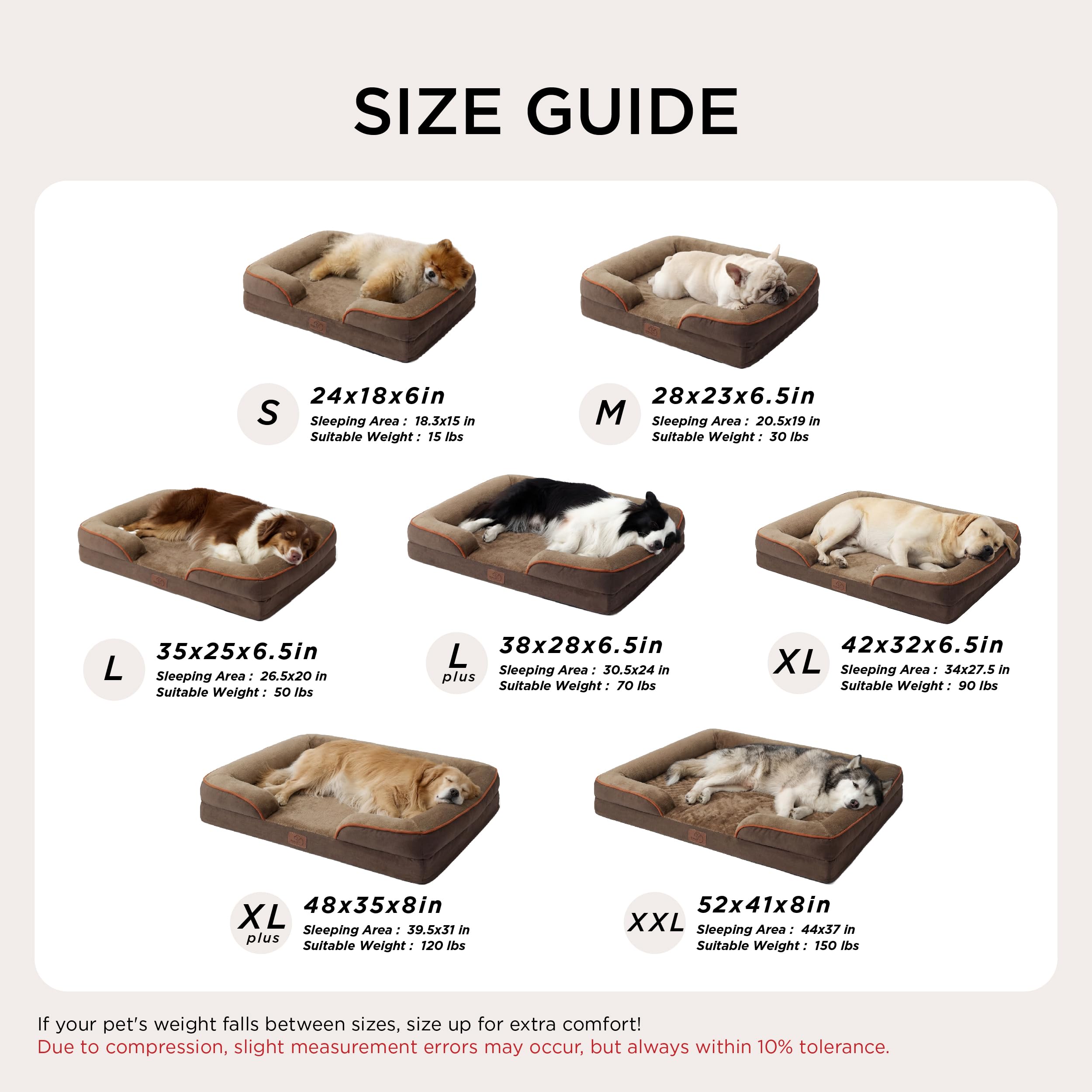 Bedsure Orthopedic XXL Dog Bed Extra Large with Removable Washable Cover