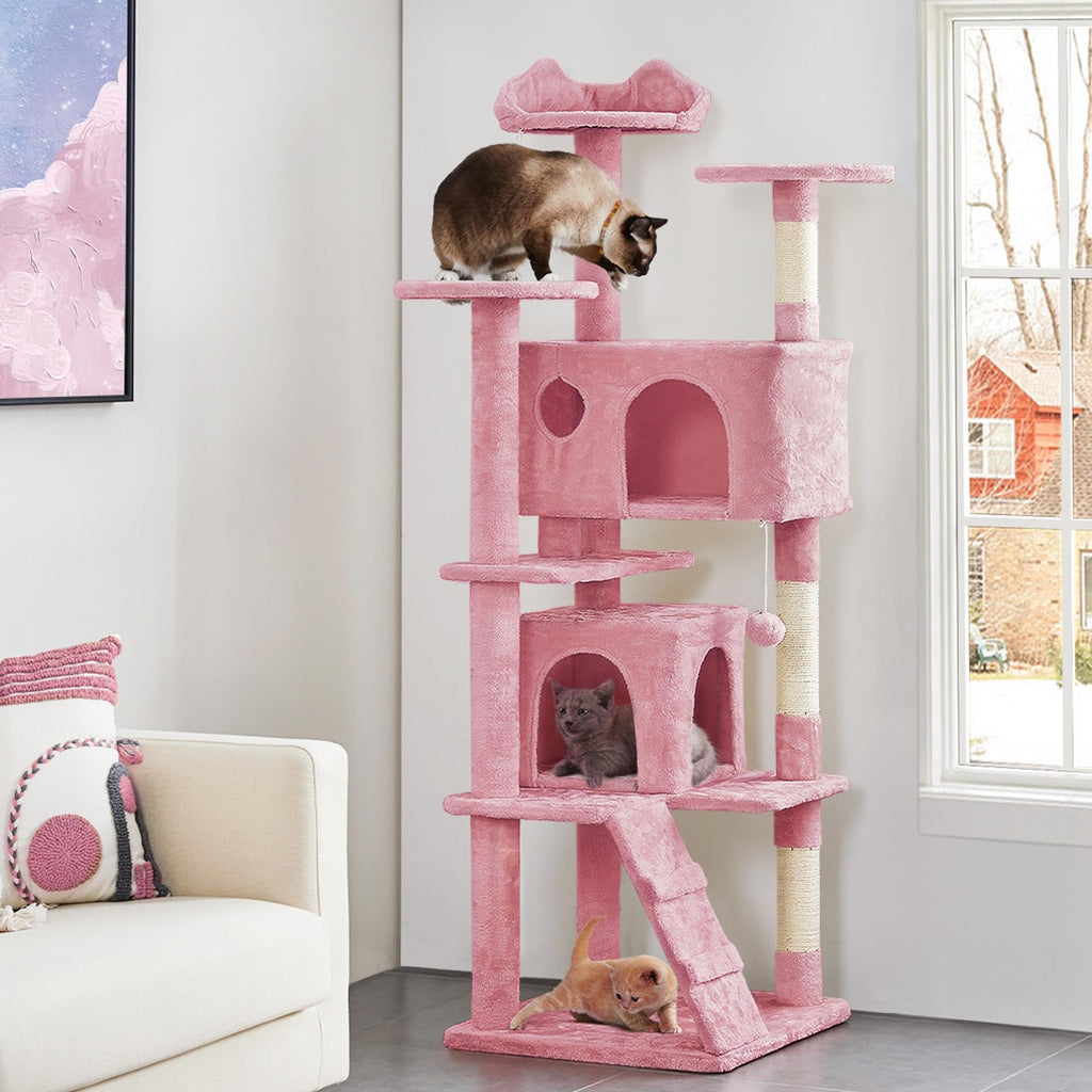 Yaheetech 70in Multi-Level Sturdy Cat Tree, Condo, Sisal Scratching Posts