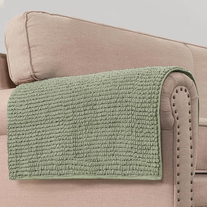 H.VERSAILTEX Plush Chenille Dog Bed Cover Thick Soft Sofa Cover for 3 Cushion Couch Anti Slip Couch Cover Furniture Protector for Dog, Pet, Cat (35" x 82"