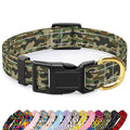 TMOODEL Reflective Dog Collar for Small Dogs, Green Camouflage Pet Collar,S
