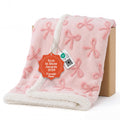 LE SURE Waterproof Dog Blankets for Small Dogs Cute Cozy 3D Jacquard,25x35