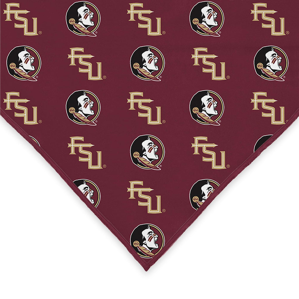 Florida State Seminoles Officially Licensed Bandana for Dogs and Cats | Fits Pets Great Gift Idea | Easy-to-Tie (Small, 13")