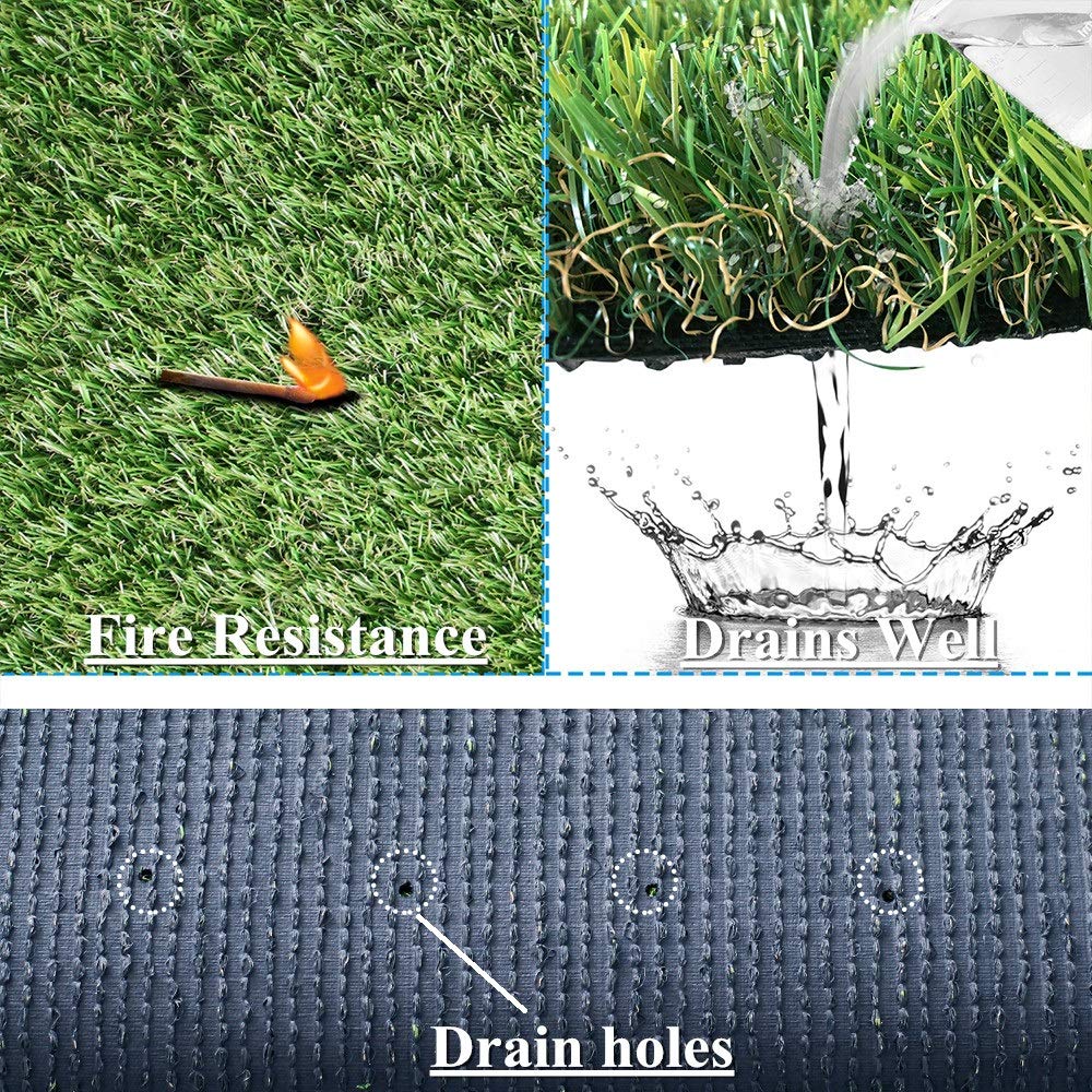 ALTRUISTIC Realistic Pet Artificial Grass for Dogs Indooor Outdoor Decor, 70 oz Extra-Heavy & Thick Garden Lawn Landscape Synthetic Grass Turf, Fake GrassTurf Mat Rug