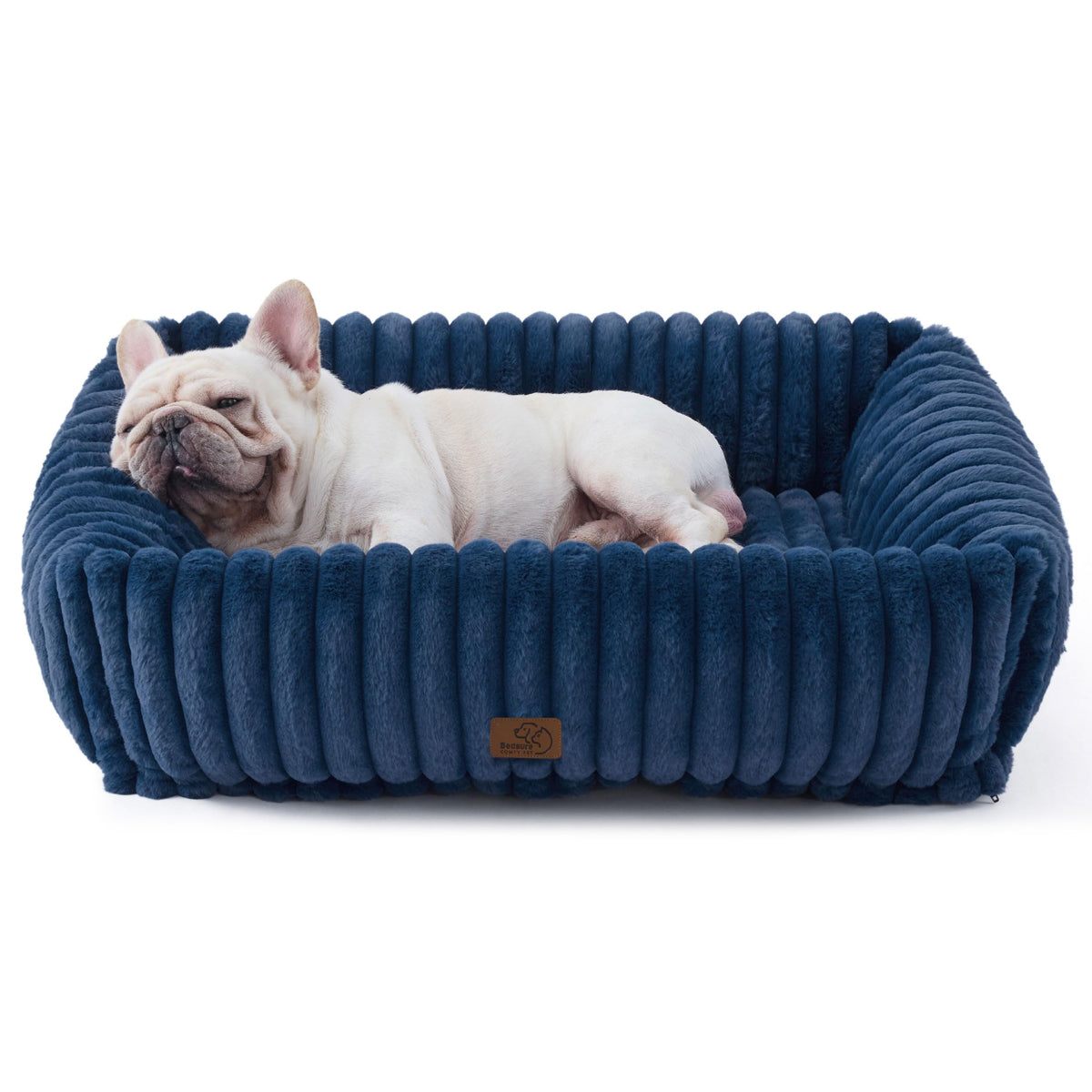 Bedsure ComfyFleece® Cute Dog Beds Large Sized Dog Washable，36in Cream