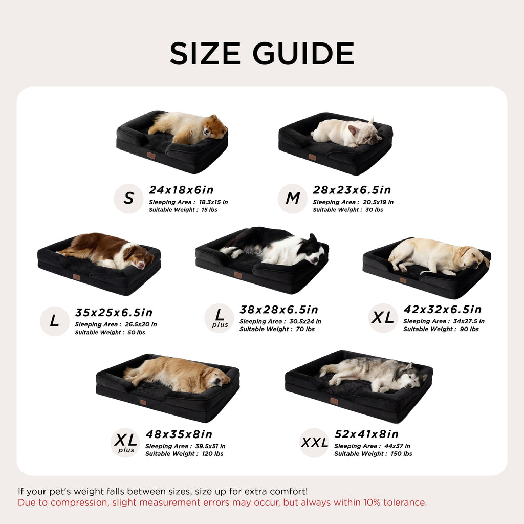 Bedsure Orthopedic XLPlus Dog Bed Extra Large with Removable Washable Cover