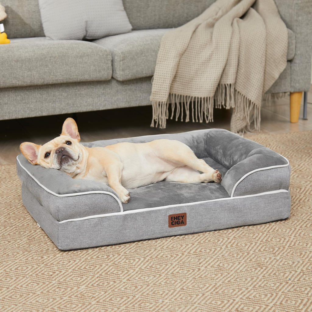 EHEYCIGA Orthopedic Dog Beds Large Sized Dog, Waterproof Washable Pet Bed