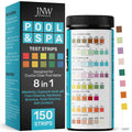 JNW Direct Pool Test Strips for Pools and Spas - 8 in 1 Water Test 150 Pack
